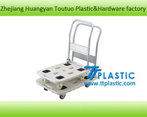 物流单层可折叠手推车防静电静音轮子